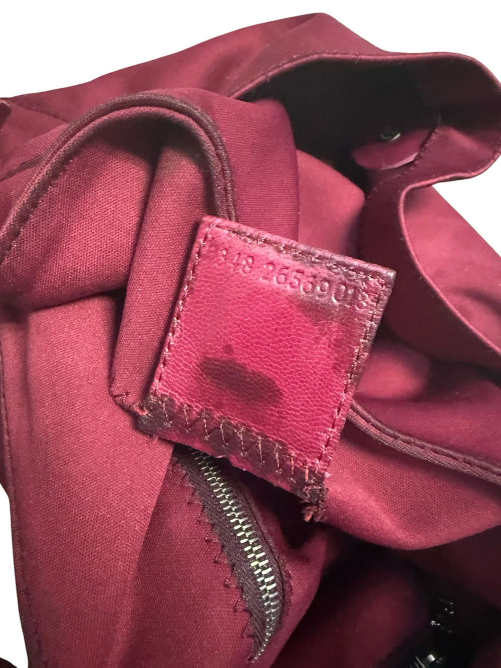 Vintage Fendi FF Neoprene Mamma Baguette Fuchsia Pink Leather Trim Shoulder Bag - Picture 10 of 12